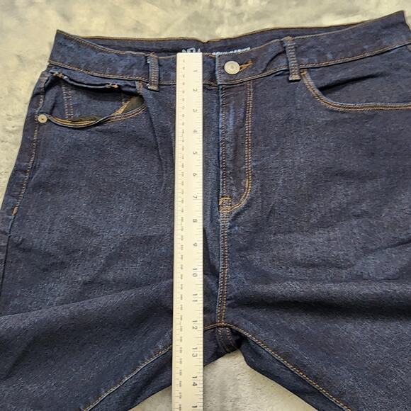 No Boundaries Jeans Womens 15 Juniors Blue Dark Wash High Rise Skinny Stretch - Picture 9 of 12